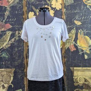 Style & Co simple white top - Small - Enhanced by Enchantika